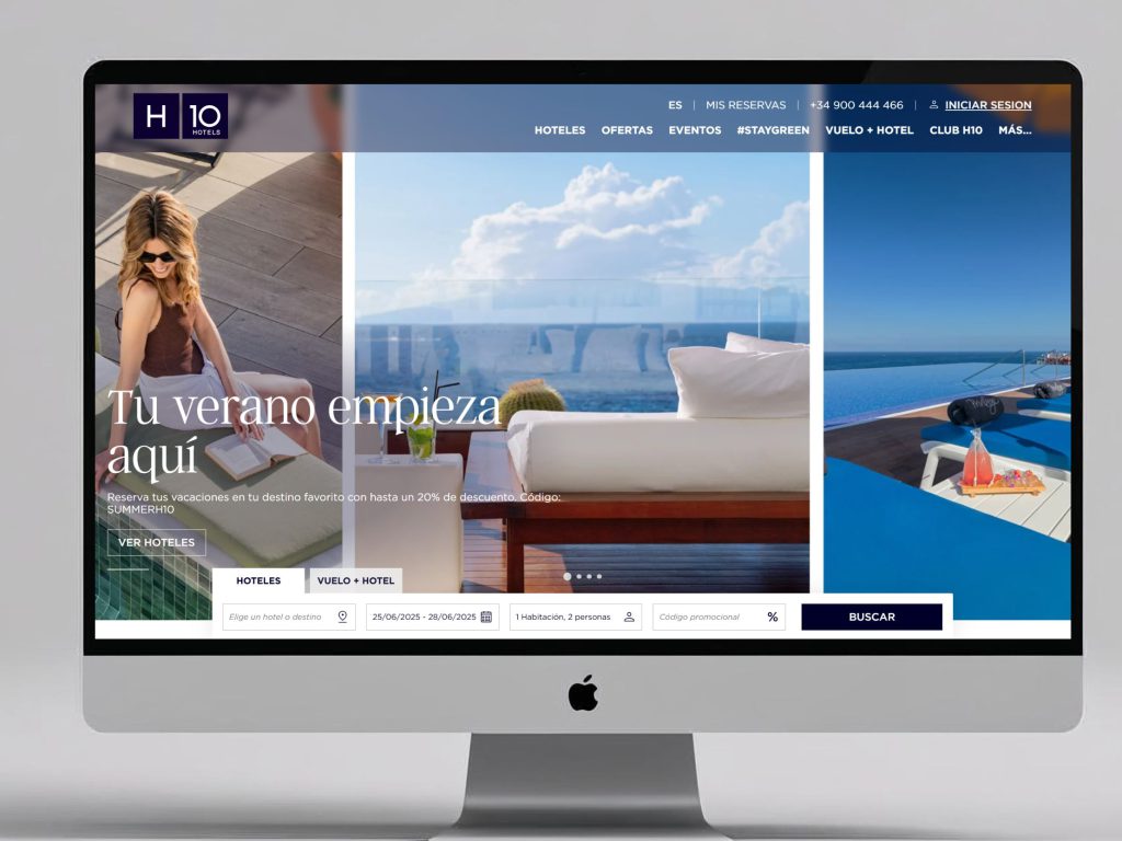 Business Insights desarrolla el nuevo motor de reservas de H10 Hotels